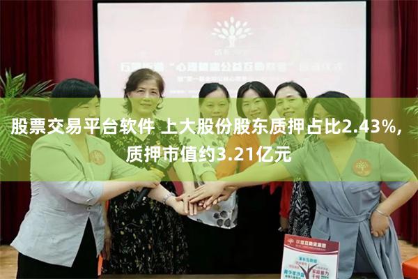 股票交易平台软件 上大股份股东质押占比2.43%, 质押市值约3.21亿元