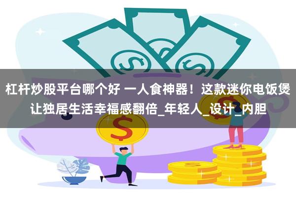 杠杆炒股平台哪个好 一人食神器！这款迷你电饭煲让独居生活幸福感翻倍_年轻人_设计_内胆