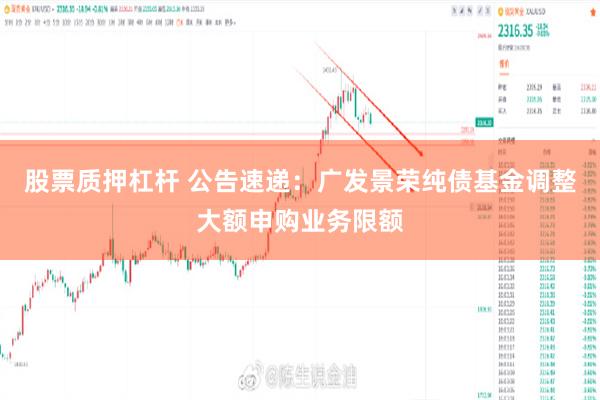 股票质押杠杆 公告速递:广发景荣纯债基金调整大额申购业务限额