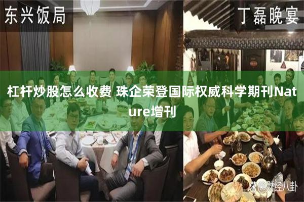 杠杆炒股怎么收费 珠企荣登国际权威科学期刊Nature增刊