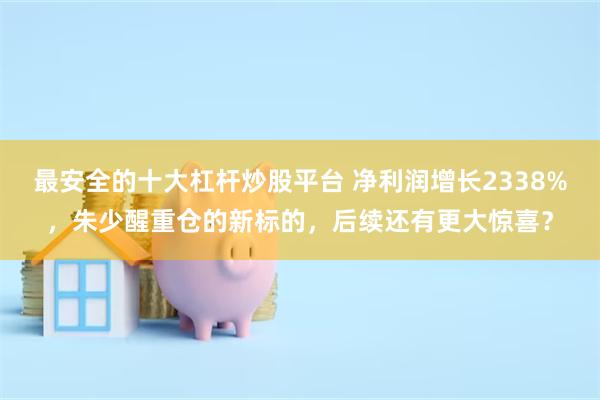 最安全的十大杠杆炒股平台 净利润增长2338%，朱少醒重仓的新标的，后续还有更大惊喜？