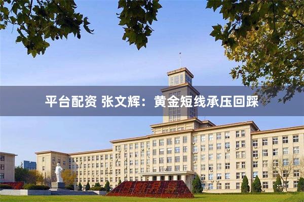 平台配资 张文辉:黄金短线承压回踩