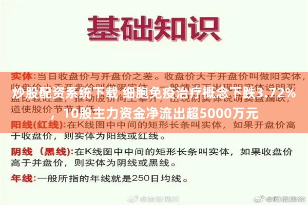 炒股配资系统下载 细胞免疫治疗概念下跌3.72%，10股主力资金净流出超5000万元