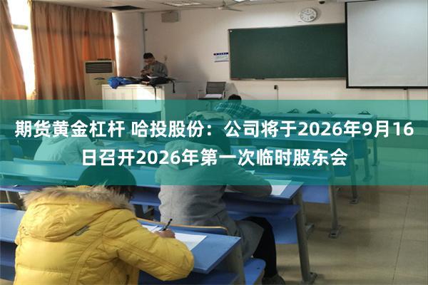 期货黄金杠杆 哈投股份：公司将于2026年9月16日召开2026年第一次临时股东会