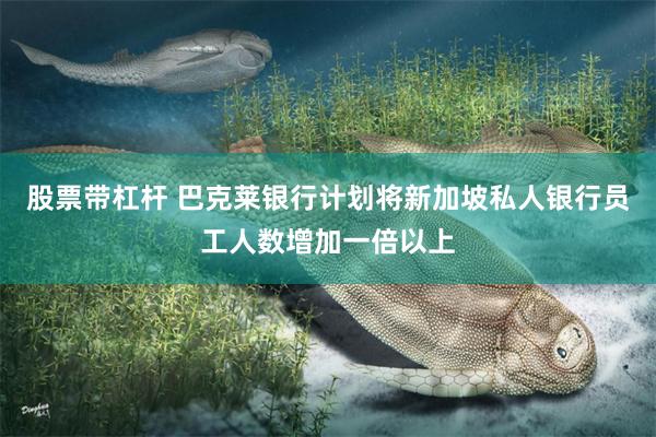 股票带杠杆 巴克莱银行计划将新加坡私人银行员工人数增加一倍以上