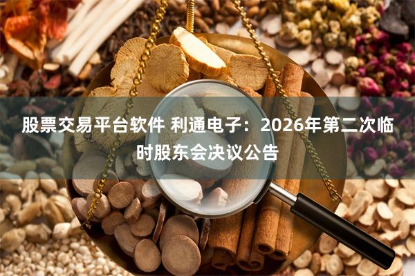 股票交易平台软件 利通电子：2026年第二次临时股东会决议公告