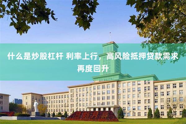 什么是炒股杠杆 利率上行，高风险抵押贷款需求再度回升