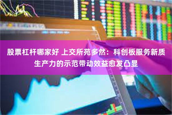 股票杠杆哪家好 上交所苑多然：科创板服务新质生产力的示范带动效益愈发凸显