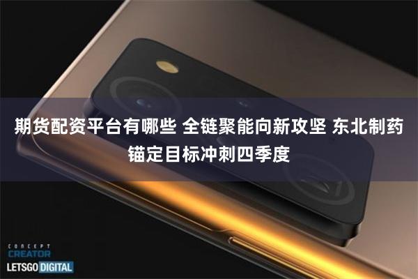 期货配资平台有哪些 全链聚能向新攻坚 东北制药锚定目标冲刺四季度